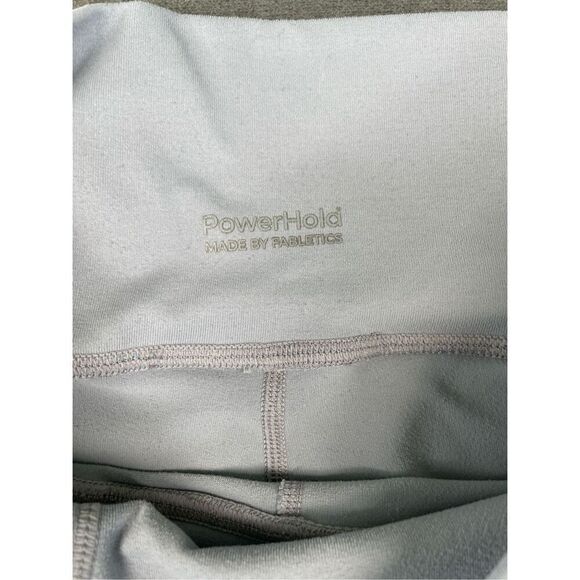 Fabletics Leggings Womens M Gray Powerhold Cropped High Rise Athletic Athleisure - Picture 2 of 12
